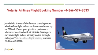 Volaris Airlines Flight Booking Number +1-866-579-8033,