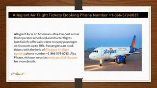 Allegiant Air Flight Booking Phone Number +1-866-579-8033,
