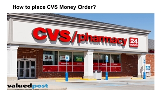 How to place CVS Money Order? Digital slide making software