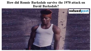 How did Ronnie Barksdale survive the 1970 attack on David Barksdale?,