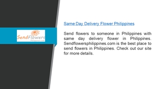 Same Day Delivery Flower Philippines  Sendflowersphilippines.com Digital slide making software