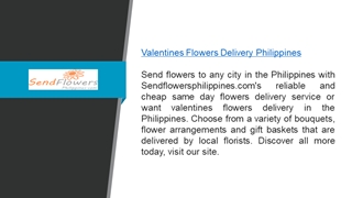 Valentines Flowers Delivery Philippines  Sendflowersphilippines.com;; Digital slide making software