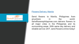 Flowers Delivery Manila  Sendflowersphilippines.com Digital slide making software