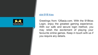 Slot 918 Kiss 126asia.com Digital slide making software