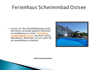 Ferienhaus Schwimmbad Ostsee Digital slide making software