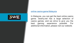 Online Casino Game Malaysia  3wemy.net Digital slide making software