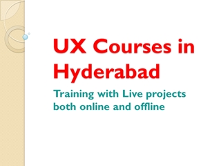 UX Courses in Hyderabad,